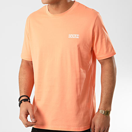 HUGO - Tee Shirt Reverse Logo 50424962 Orange Corail