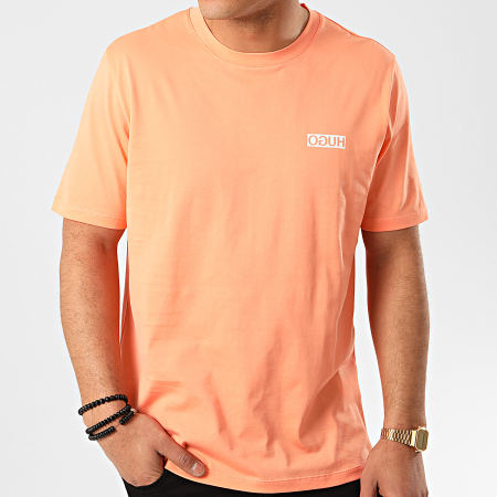 HUGO - Tee Shirt Reverse Logo 50424962 Orange Corail