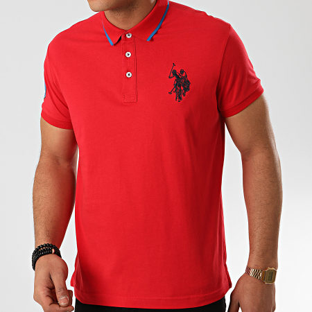 US Polo ASSN - Polo Manches Courtes N3 Sunwear Rouge