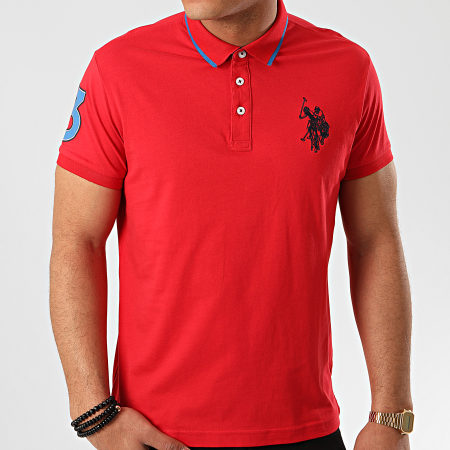 US Polo ASSN - Polo Manches Courtes N3 Sunwear Rouge
