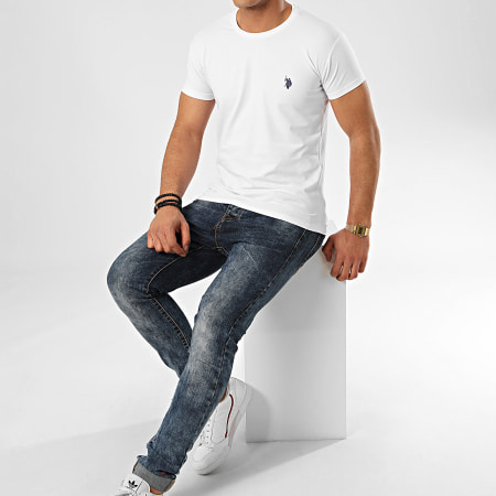 US Polo ASSN - Tee Shirt Basic Blanc