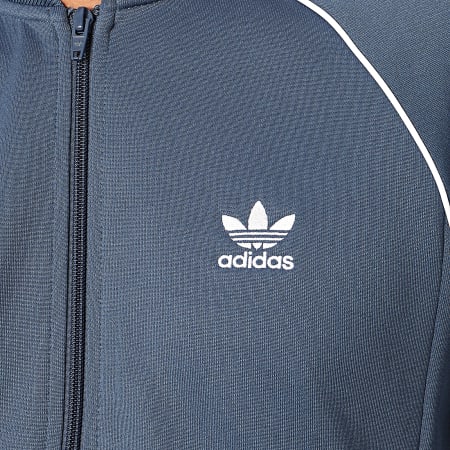 Adidas Originals - Veste Zippée A Bandes SST FM3804 Bleu Marine