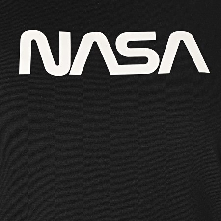 NASA - Camiseta Vestido Mujer Gusano Logo Negro
