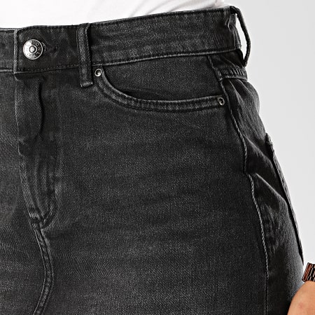 Only - Jupe Jean Femme Rose Life Gris Anthracite