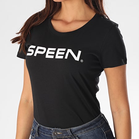 Speen - Tee Shirt Femme Typo Noir