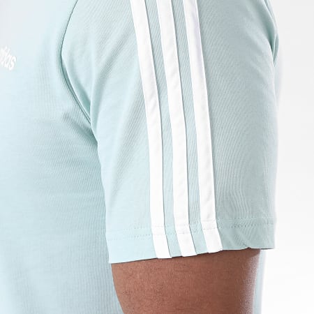 adidas - Tee Shirt A Bandes 3 Stripes FM6233 Vert Pale