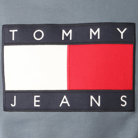 Tommy Jeans - Sweat Crewneck Tommy Flag 7201 Gris Bleu