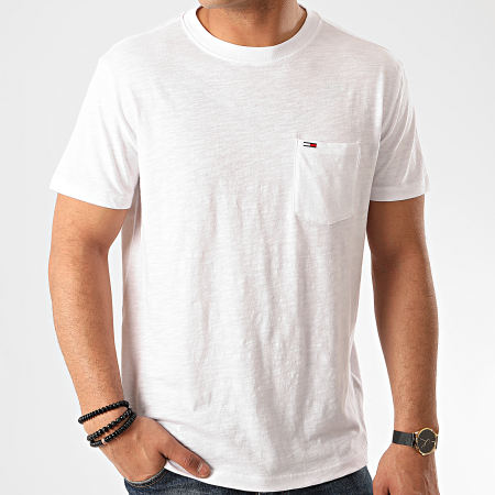 Tommy Jeans - Tee Shirt Poche 7811 Blanc