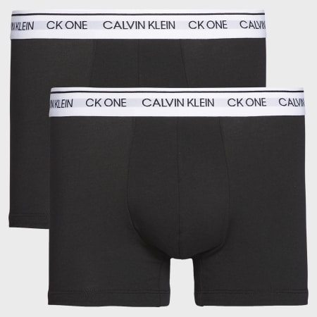 Calvin Klein - Lote de 2 calzoncillos bóxer 2385A Negro