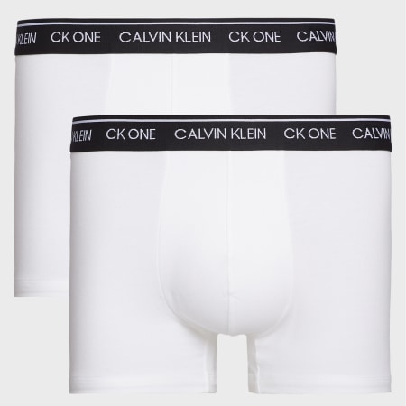 Calvin Klein - Lot de 2 Boxers CK One Cotton Stretch 2385A Blanc