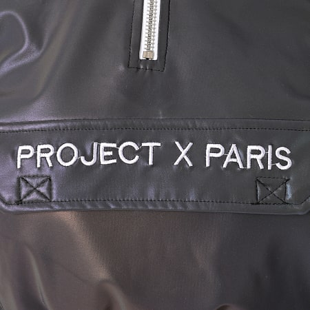 Project X Paris - Veste Crop A Capuche Femme F202071 Gris Anthracite
