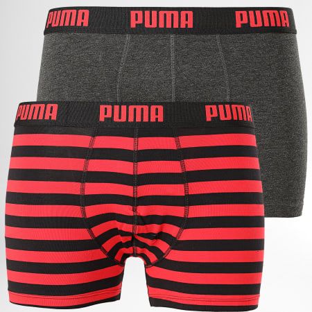 Puma - Lot De 2 Boxers 591015001 Rouge Noir
