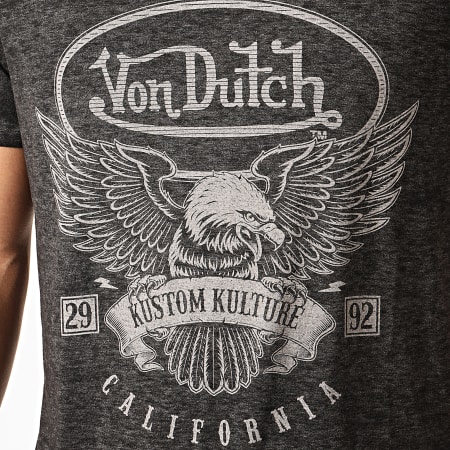 Von Dutch - Tee Shirt Bird Gris Anthracite