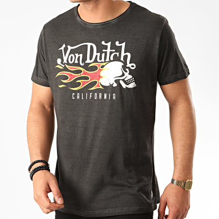 Von Dutch - Tee Shirt Flam Gris Anthracite