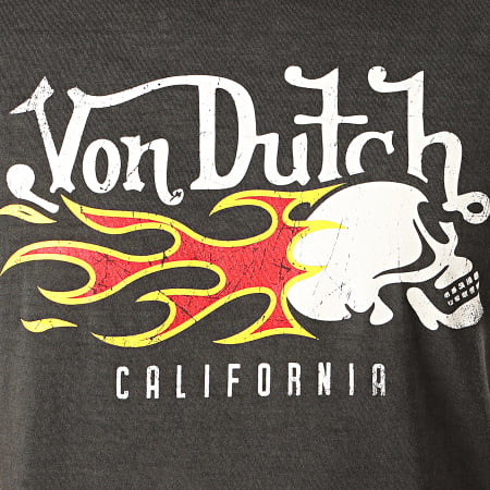 Von Dutch - Tee Shirt Flam Gris Anthracite