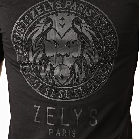 Zelys Paris - Tee Shirt A Strass Balbo Noir