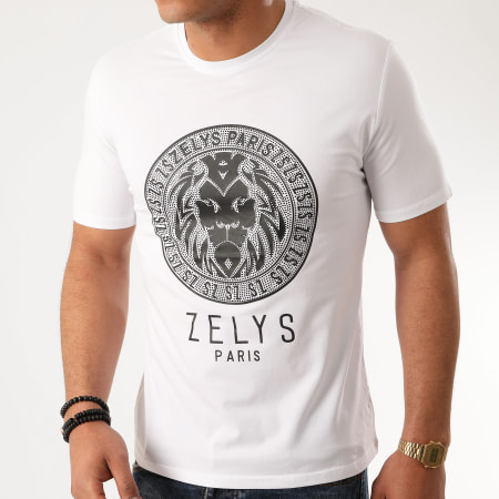 Zelys Paris - Tee Shirt A Strass Balbo Blanc