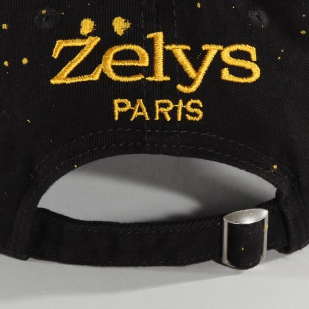 Zelys Paris - Casquette Used Noir Jaune