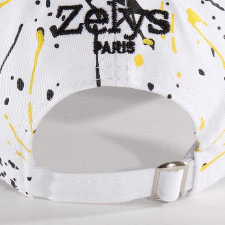 Zelys Paris - Casquette Speckle Blanc Jaune