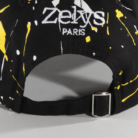 Zelys Paris - Casquette Speckle Noir Jaune