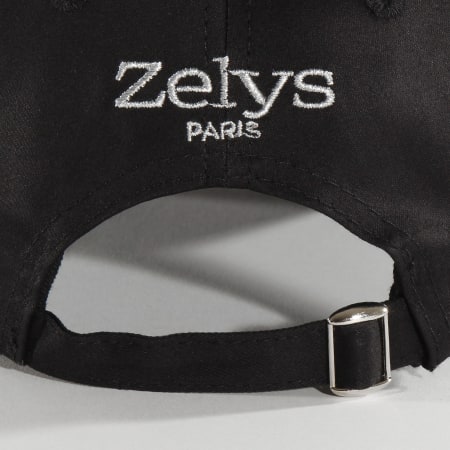 Zelys Paris - Casquette Strass Noir Argent
