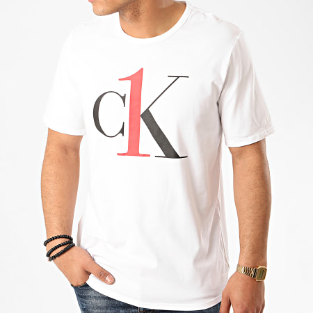 Calvin Klein - Tee Shirt Crew Neck 1903E Blanc