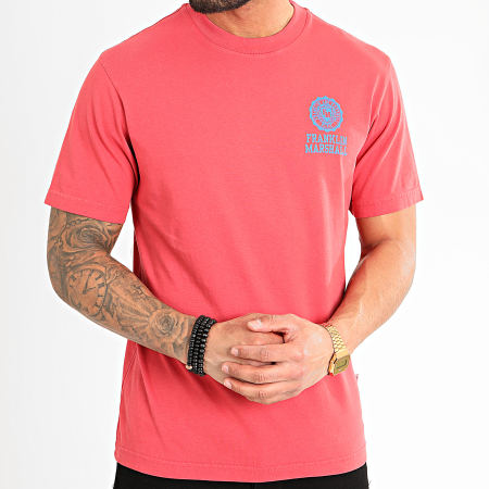 Franklin And Marshall - Tee Shirt JM3001-1001G10 Rouge Clair