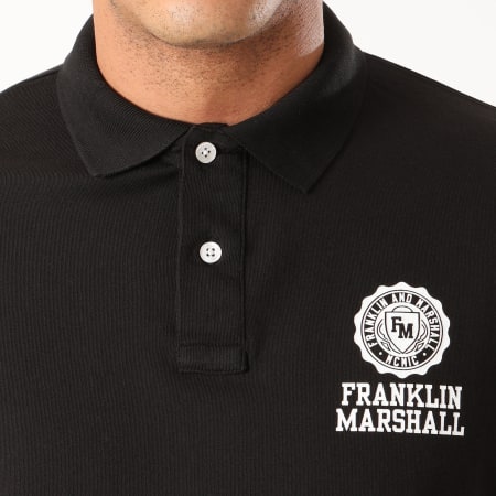 Franklin And Marshall - Polo Manches Courtes JM6001-1000P01 Noir