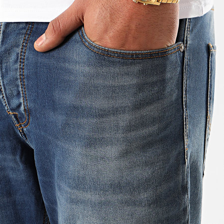 Jack And Jones - Pantaloncini di jeans blu Rick Icon