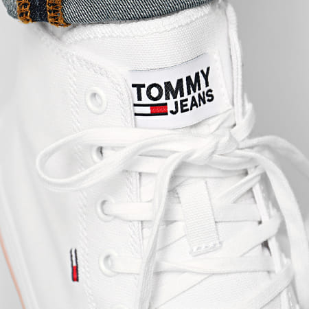 Tommy Jeans - Baskets Classic Mid 0402 Blanc