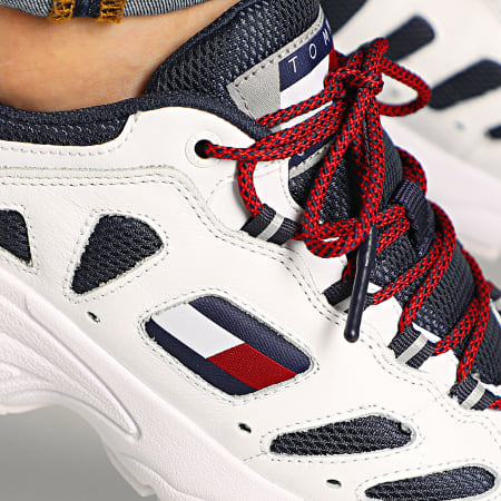 Tommy Jeans - Baskets Heritage Retro Sneaker 0404 Red White Blue