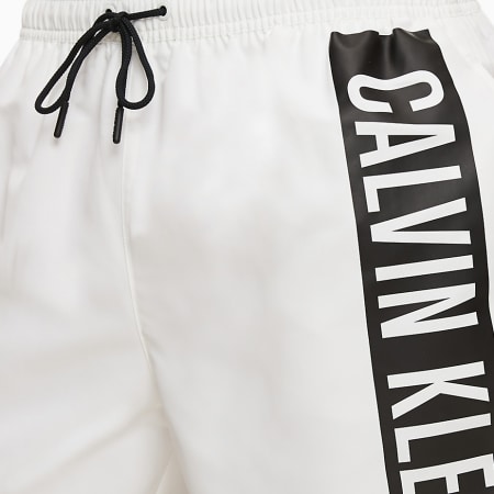 Calvin Klein - Short De Bain Medium Drawstring 0437 Blanc