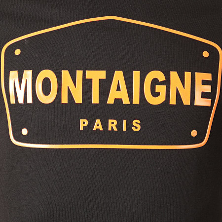 Classic Series - Tee Shirt Montaigne Noir Orange