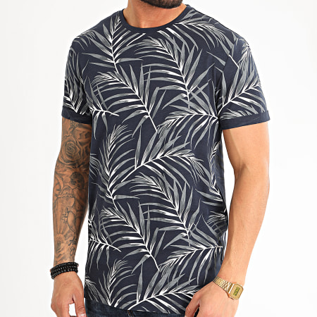Only And Sons - Tee Shirt 22016762 Bleu Marine Floral