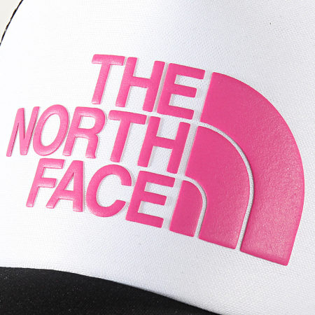 The North Face - Casquette Trucker TNF Logo Blanc Rose
