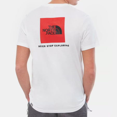 The North Face - Tee Shirt Red Box Cel Blanc