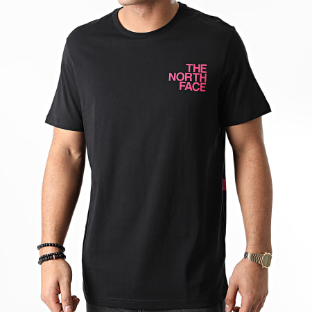 The North Face - Tee Shirt Graphic Flow Noir Rose