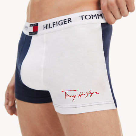 Tommy Hilfiger - Boxer 1832 Bleu Marine Blanc