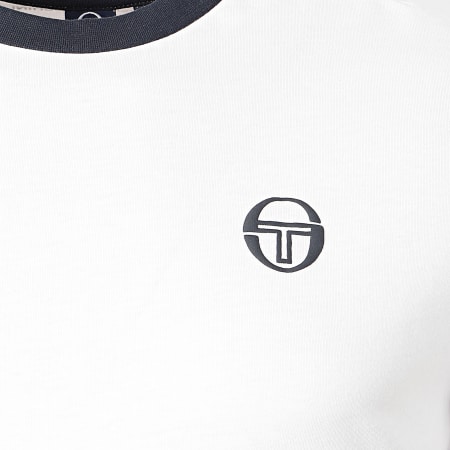 Sergio Tacchini - Tee Shirt A Bandes Friday Blanc