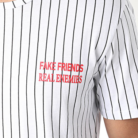 Aarhon - Tee Shirt Fake Friends Blanc