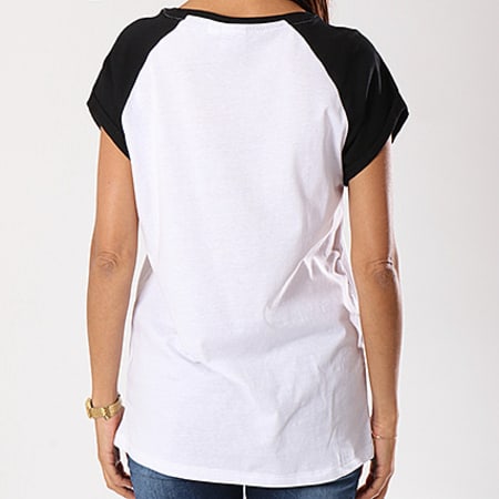 Urban Classics - Women's Oversize Camiseta TB1913 Blanco Negro