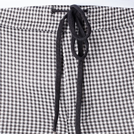 Frilivin - Pantalon A Carreaux 23897 Noir Blanc