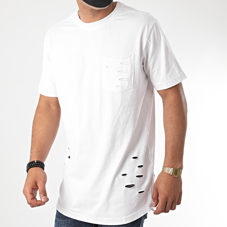 Urban Classics - Tee Shirt Oversize A Poche TB1570 Blanc