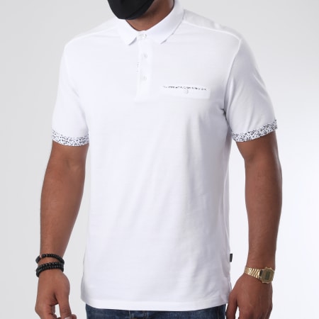 Jack And Jones - Polo Manches Courtes James 12167366 Blanc