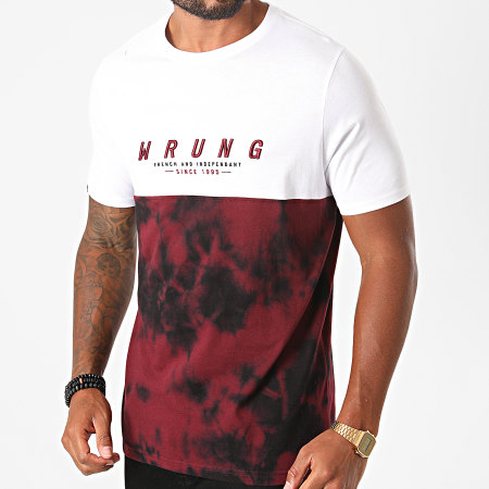 Wrung - Tee Shirt Half Sign Blanc