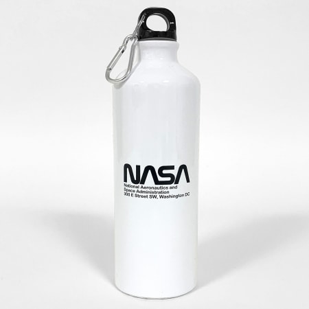 NASA - Gourde Worm Logo Blanc