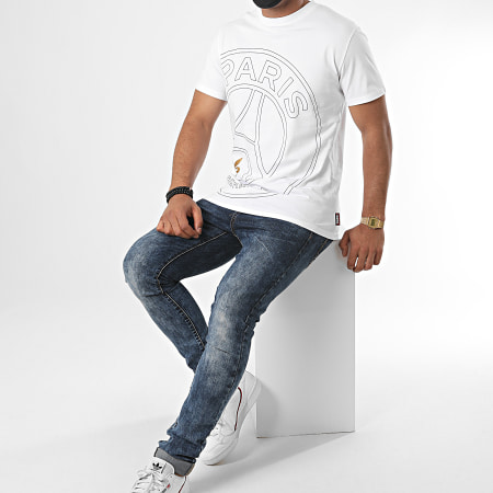 PSG - Tee Shirt Big Logo Blanc