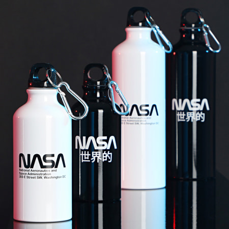 NASA - Gourde Mini Worm Logo Noir
