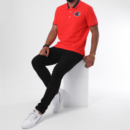 Champion - Polo Manches Courtes 214193 Rouge