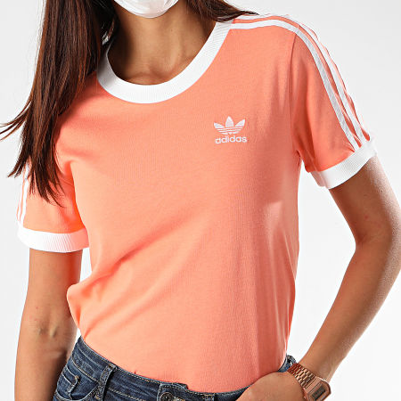Adidas Originals - Tee Shirt Femme 3 Stripes FM3320 Rose